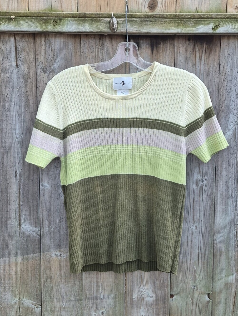 Vintage Cotton Ginny Short Sleeve Top Size Xl